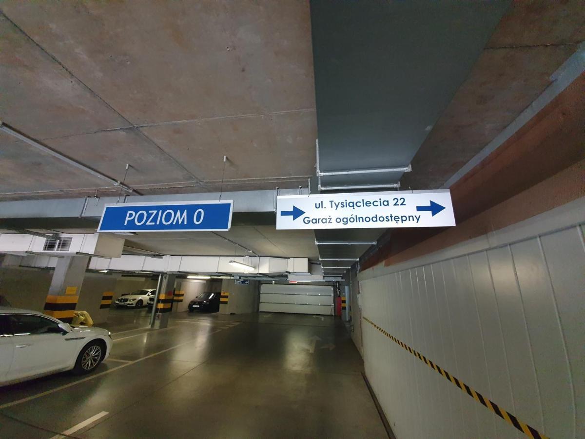 Apartament Wsrod 1000Cy Swiatel - Z Parkingiem W Hali Garazowej- Duzy Balkon Z Lezakami - Piekny Widok Noca Na Panorame Tysiaclecia 카토비체 외부 사진